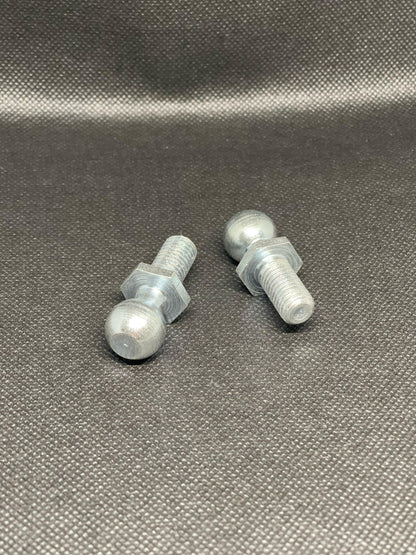 2x M10 Thread Ball Studs for Gas Struts 16mm Ball DIN71803 End Fittings