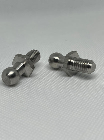 2x M8 Thread Gas Strut Ball Studs + 10mm Ball Joint Stainless Steel End Fittings