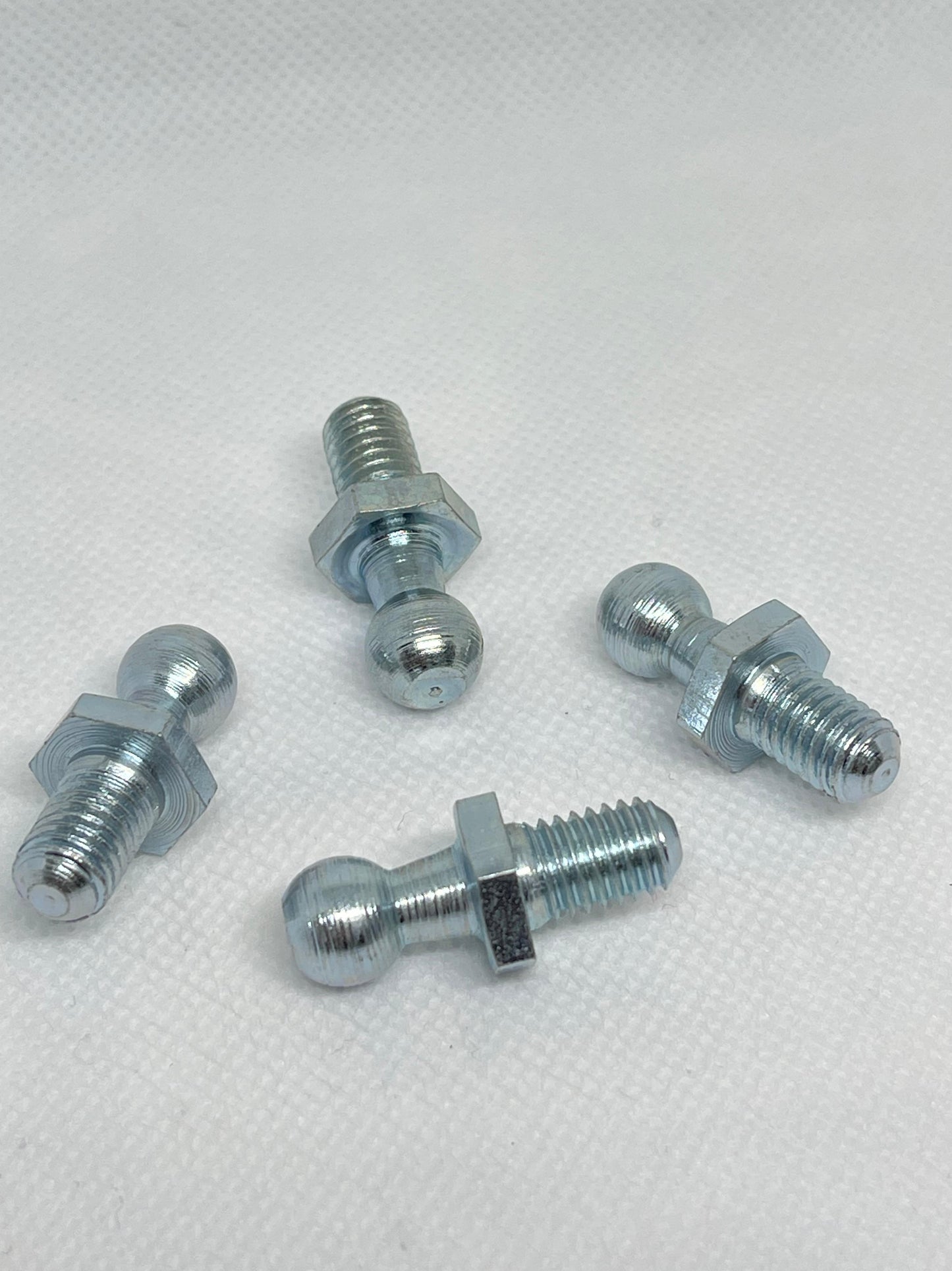 2x M8 Thread Gas Strut Ball Studs + 10mm Ball Joint Fittings Zinc Plated Steel