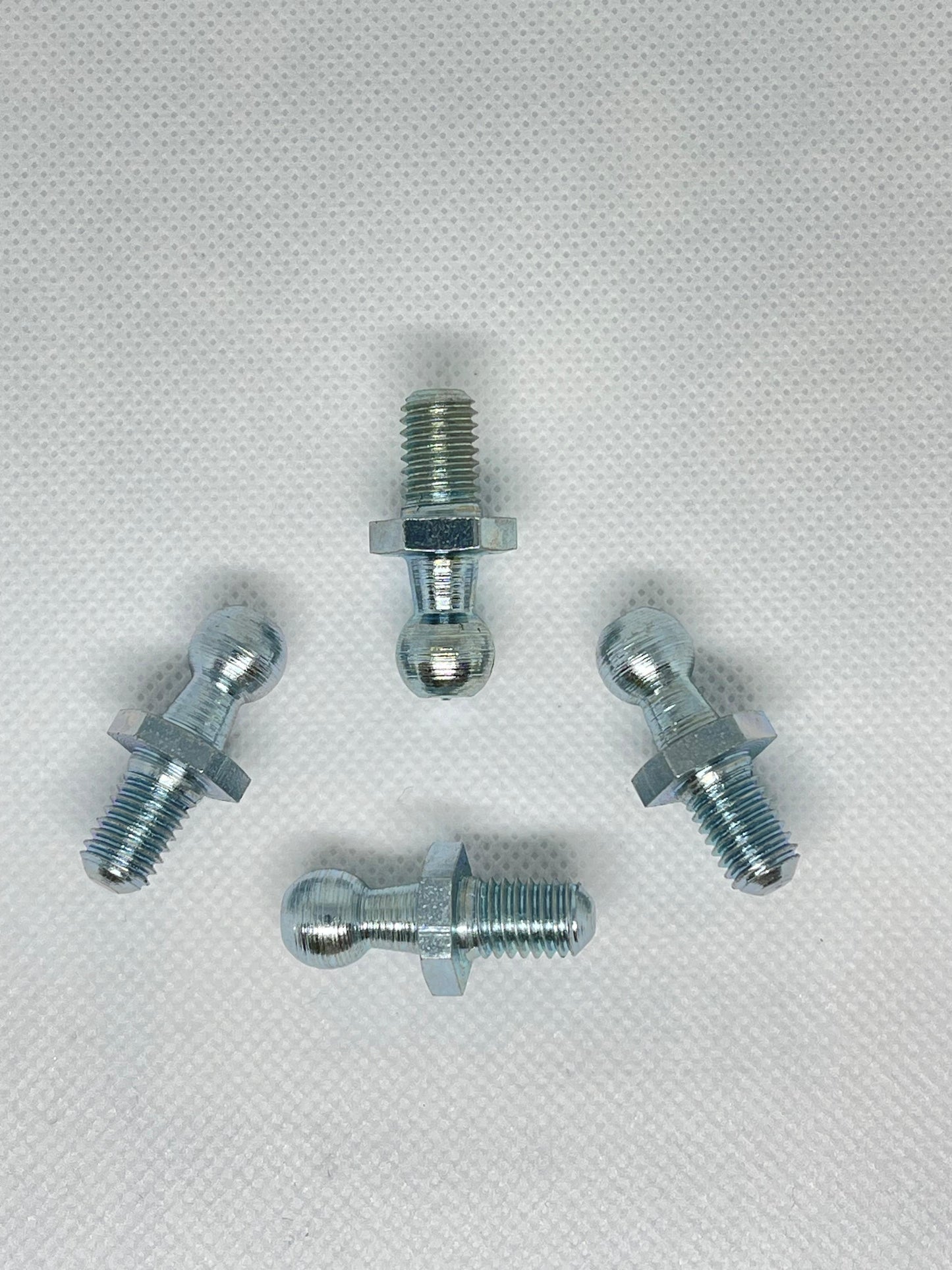 2x M8 Thread Gas Strut Ball Studs + 10mm Ball Joint Fittings Zinc Plated Steel