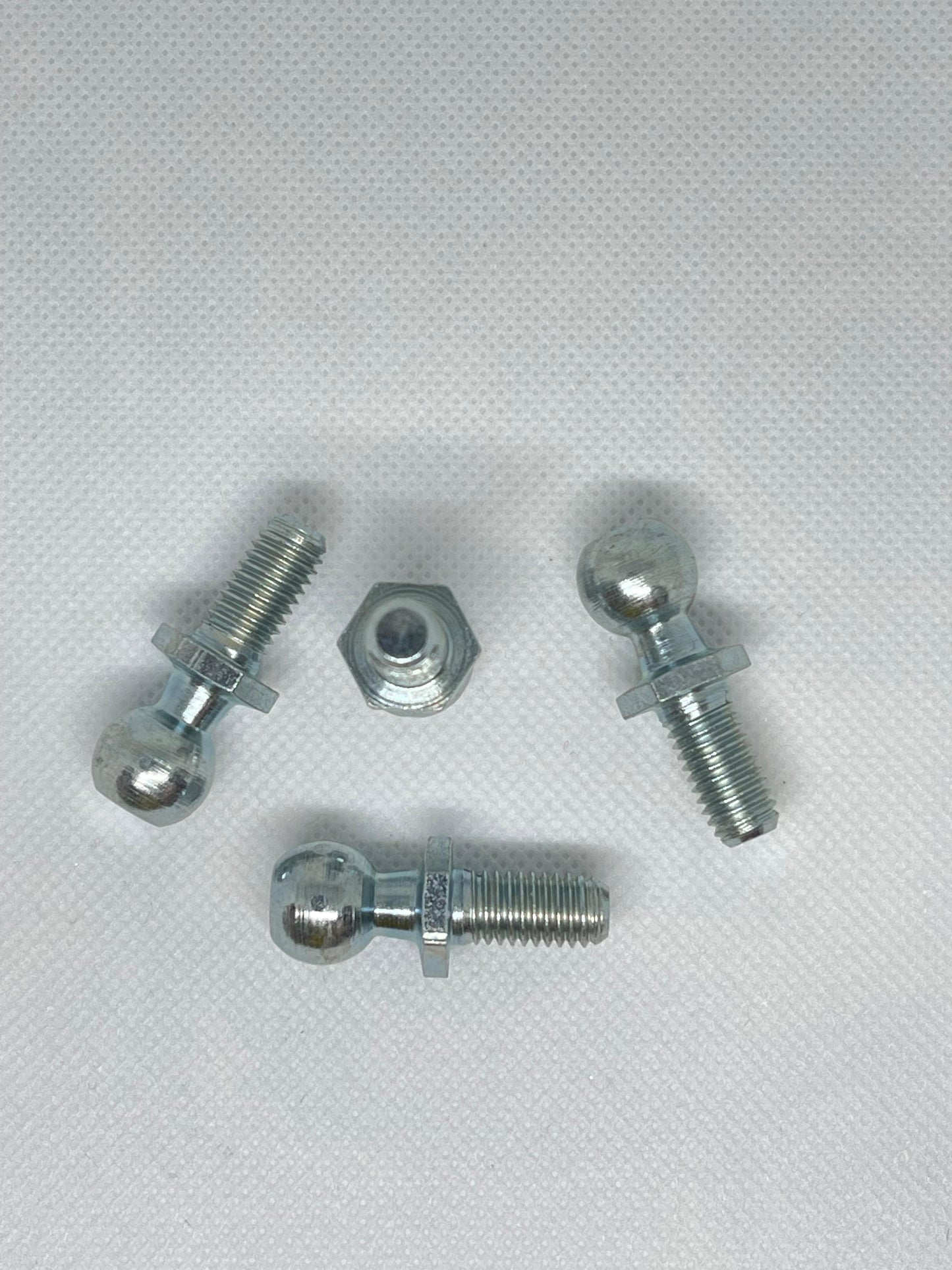 2x M8 Thread Gas Strut Ball Studs + 13mm Ball Joint Fittings Zinc Plated Steel