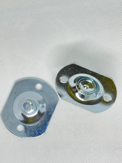 2x 10mm Gas Strut Brackets Fixed Ball Stud Zinc-Plated Steel Mount Fittings