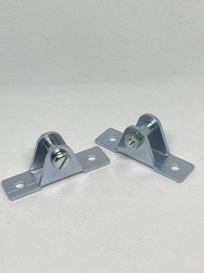 2x 8mm Gas Strut Brackets M6 Bolt Side Mount Zinc-Plated Ball Stud Fittings