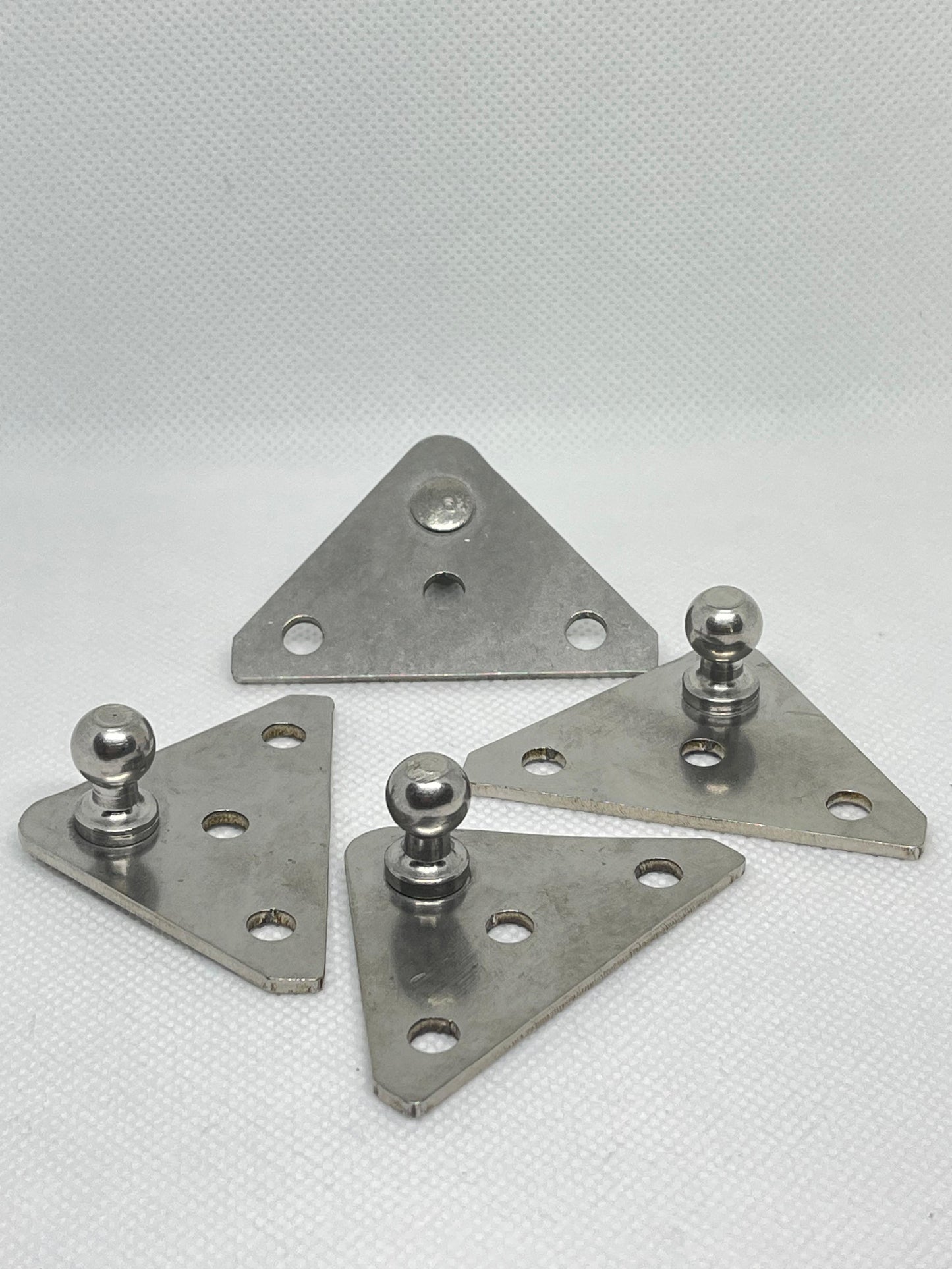2x Stainless Steel Gas Strut Brackets – 10mm Ball Stud Heavy Duty Fittings UK