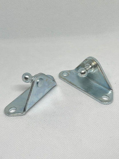 2x 10mm Gas Strut Side Mount Brackets Zinc-Plated Steel Ball Pin Fittings