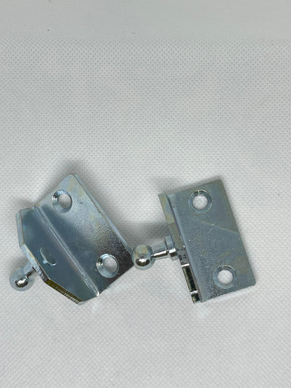 2x Gas Strut Brackets 10mm Ball Stud – Side Mount Metal Fittings (Left-Out)