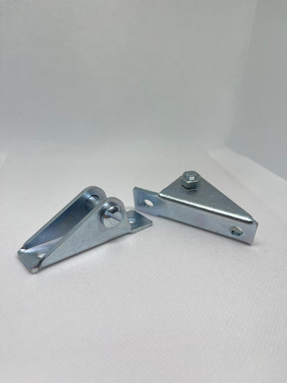 2x 8mm Pivot Gas Strut Brackets M6 Bolt Side Mount Zinc-Plated Steel Fittings