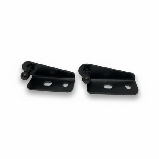 2x 10mm Gas Strut Bracket Left Hand Ball Stud Black