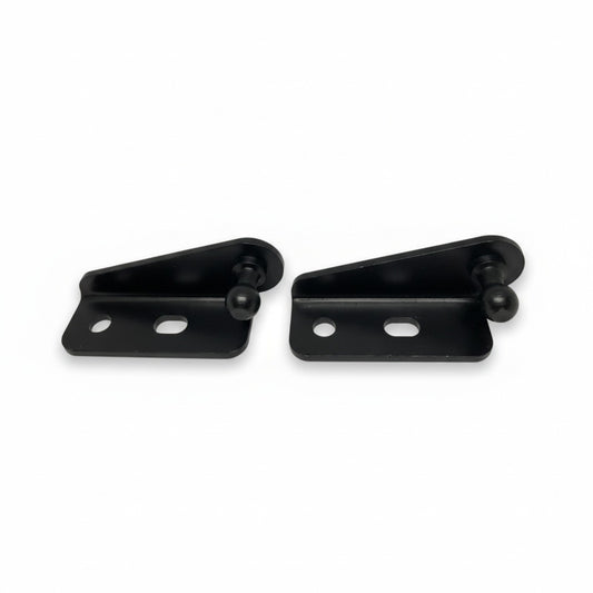 2x 10mm Gas Strut Bracket Right Hand Ball Stud Black