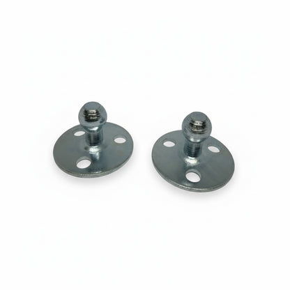 2x 10mm Gas Strut Bracket Ball Stud Mounting Plate Zinc Steel
