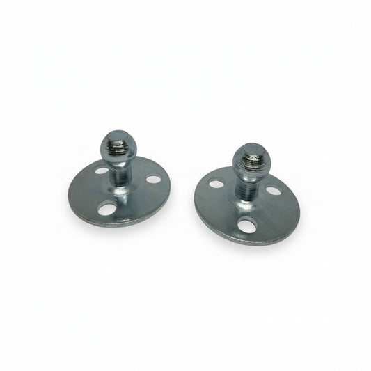 2x 10mm Gas Strut Bracket Ball Stud Mounting Plate Zinc Steel
