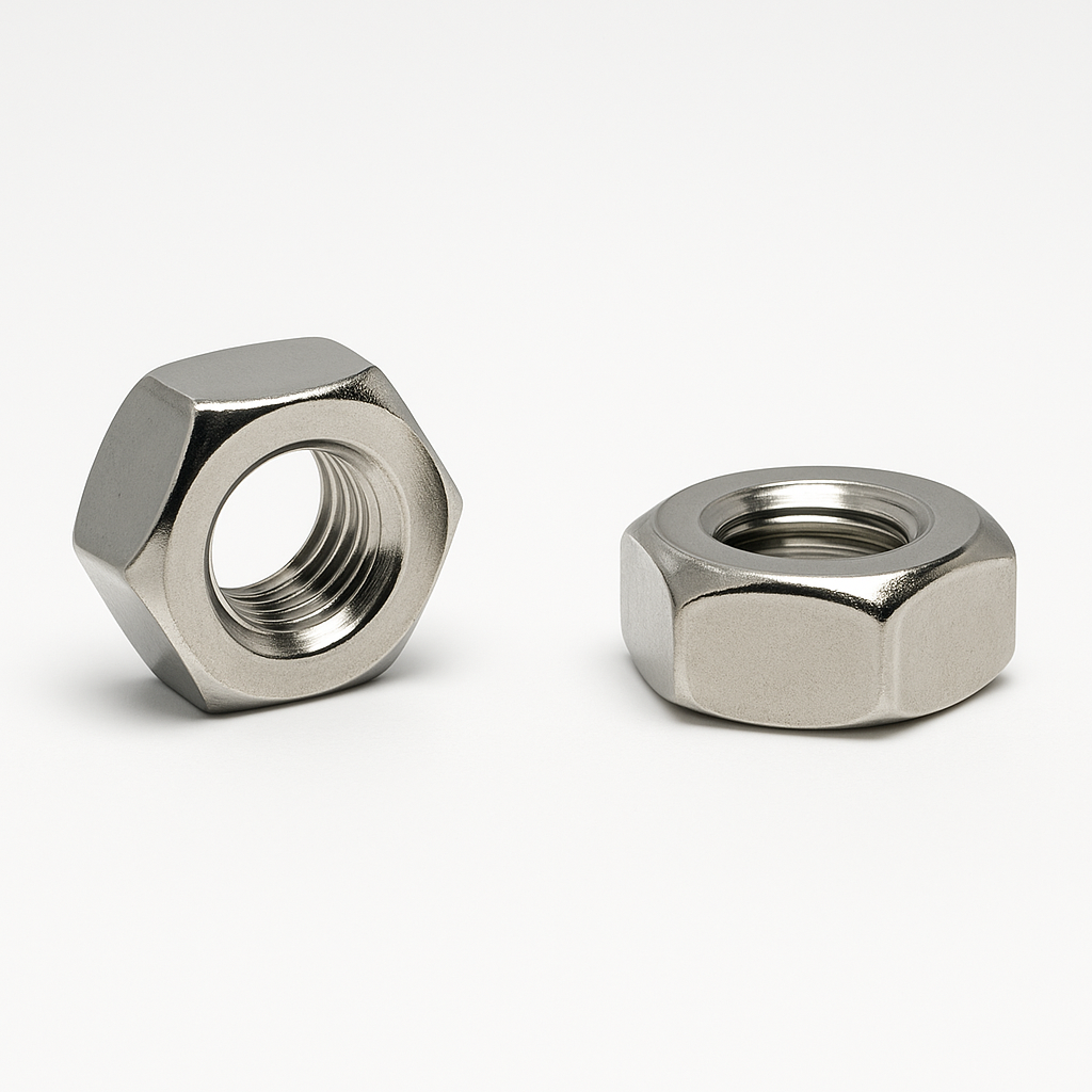 10x M6 A2 Stainless Steel Hex Nuts – DIN 934 Full Nut Metric | Rustproof UK