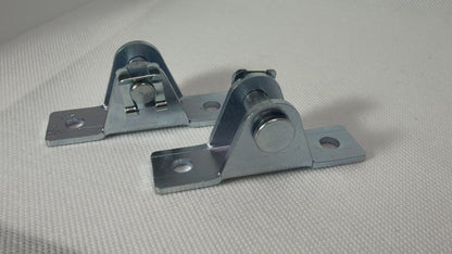 2x Quick Fit Gas Strut Mounting Brackets 8mm Pin Clip Type Zinc Plated