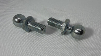 2x M10 Gas Strut Ball Stud Bolts 16mm Ball Male Thread Heavy Duty Zinc Plated