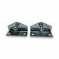 SpringFixUk 2x 10mm zinc plated steel L bracket gas strut mounts with ball stud. Ideal for cabinets and toolboxes.