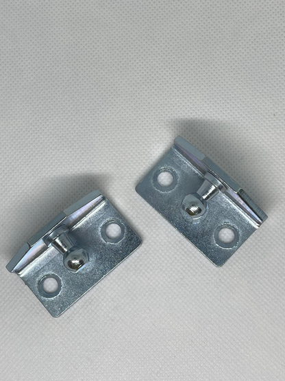 SpringFixUk pair of zinc plated steel gas strut mounting brackets with 10mm ball studs.
