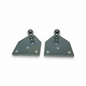 SpringFixUk 2x heavy duty zinc plated steel gas strut brackets with 13mm ball stud mounts.