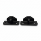 SpringFixUk pair of black heavy duty L-shaped gas strut mounting brackets with 13mm ball studs.