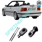 SpringFixUk 2x front hood gas struts for BMW 3 Series E36 Cabrio, 280N, 410mm length, black steel.