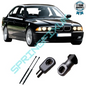 SpringFixUk pair of black steel tailgate gas struts for BMW 5 Series E39, OEM 5124822291, 520N force, 345mm length.