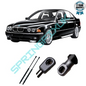 SpringFixUk 2x rear tailgate gas struts for BMW 5 Series E39 Touring, 560N force, black steel construction.