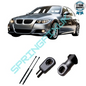 SpringFixUk 2x black steel hood gas struts for BMW 3 Series E90/E91, 330N, 400mm length.