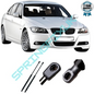 SpringFixUk pair of black tailgate gas struts for BMW 3 Series E90, 320N, 370mm, OEM 51244365788