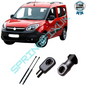 SpringFixUk pair of black steel tailgate gas struts for Fiat Doblo 2000-2010, 370N, 860mm