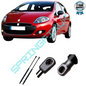 SpringFixUk pair of black steel tailgate gas struts for Fiat Grande Punto, OEM 51778432, 350N, 435mm.
