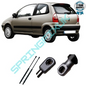 SpringFixUk 2x tailgate gas struts for Fiat Punto II 5-door 1999-2005, black steel, 380N force.