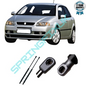 SpringFixUk pair of black steel tailgate gas struts for Fiat Stilo (2003+), 850N force, 600mm length.