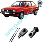 SpringFixUk pair of black tailgate gas struts for Fiat Tempra Weekend BG 1990-1996, 330N, 630mm