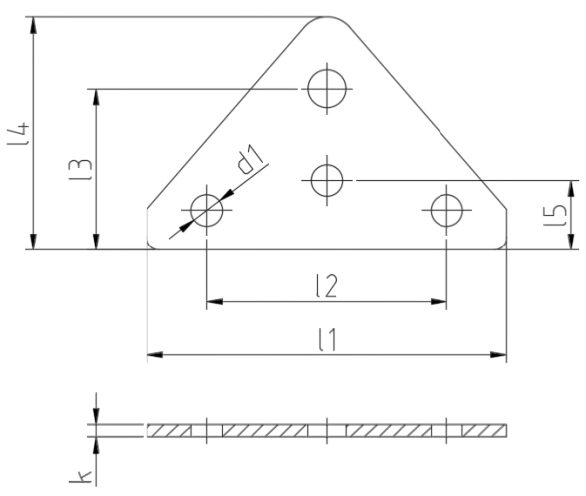 SpringFixUk 2x zinc-plated steel gas strut mounting brackets with 10mm ball stud, flat Form B design.