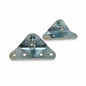 SpringFixUk 2x zinc-plated steel gas strut brackets with 10mm ball stud, right mount.