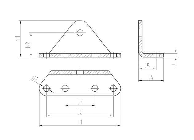 SpringFixUk 2x heavy-duty zinc-plated steel gas strut brackets with 10mm ball stud, right-hand mount.