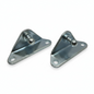 SpringFixUk pair of zinc-plated steel gas strut brackets with 10mm ball stud, right-hand side mount.