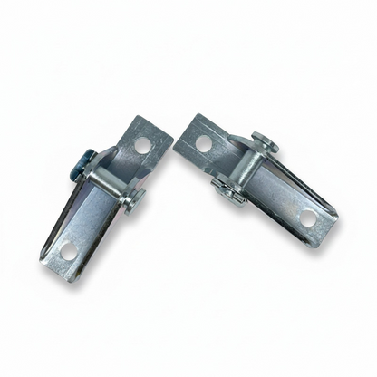 SpringFixUk pair of zinc-plated steel gas strut mounting brackets with 8mm ball pin clip-on quick release