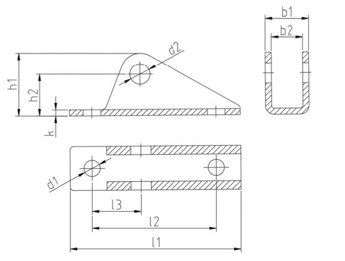 SpringFixUk 2x zinc-plated steel M6 pin bolt side mount pivot hinge brackets for gas struts.