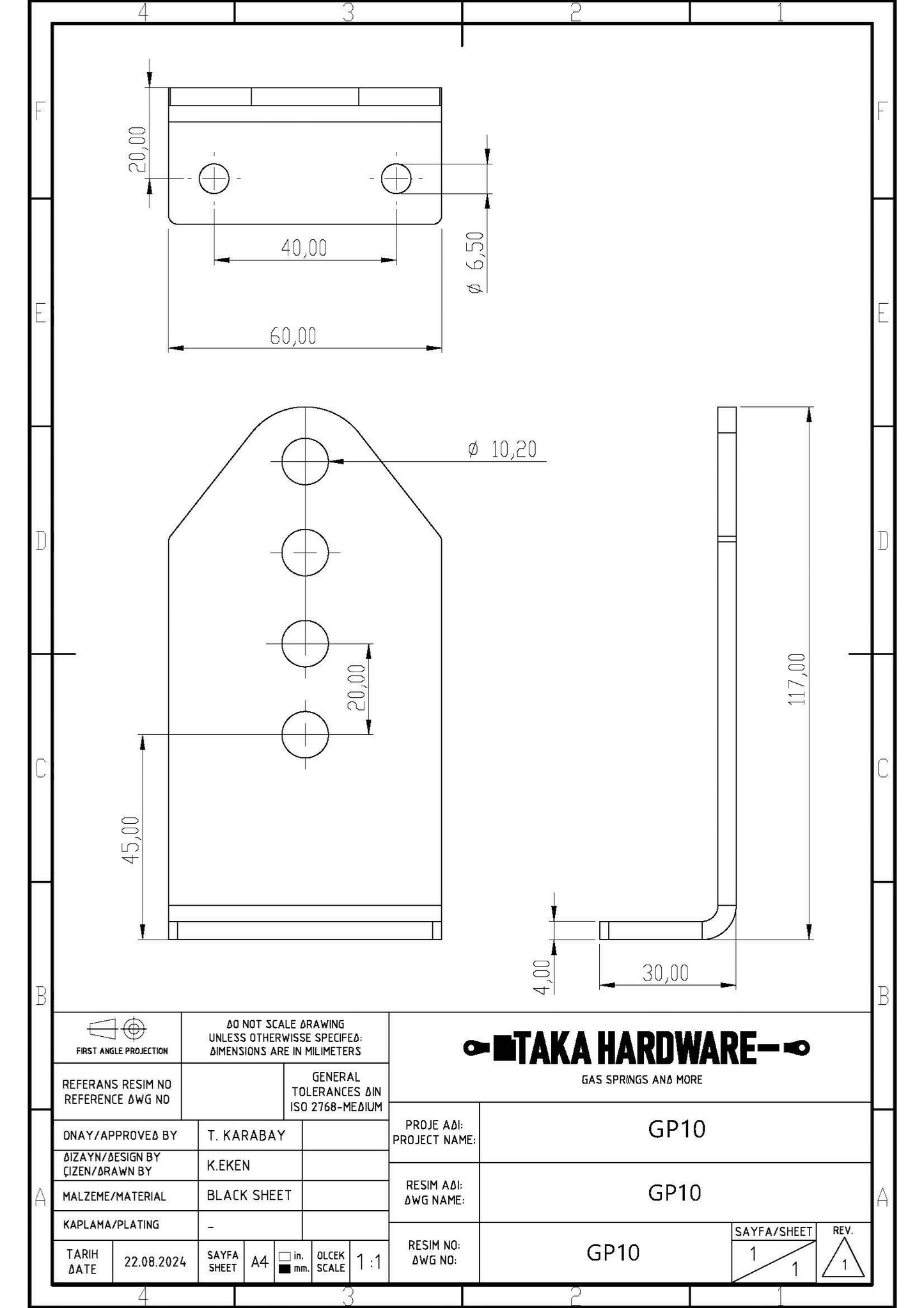 SpringFixUk heavy duty hydraulic gate closer arm with M10 fittings, black steel, soft close for swing gates.