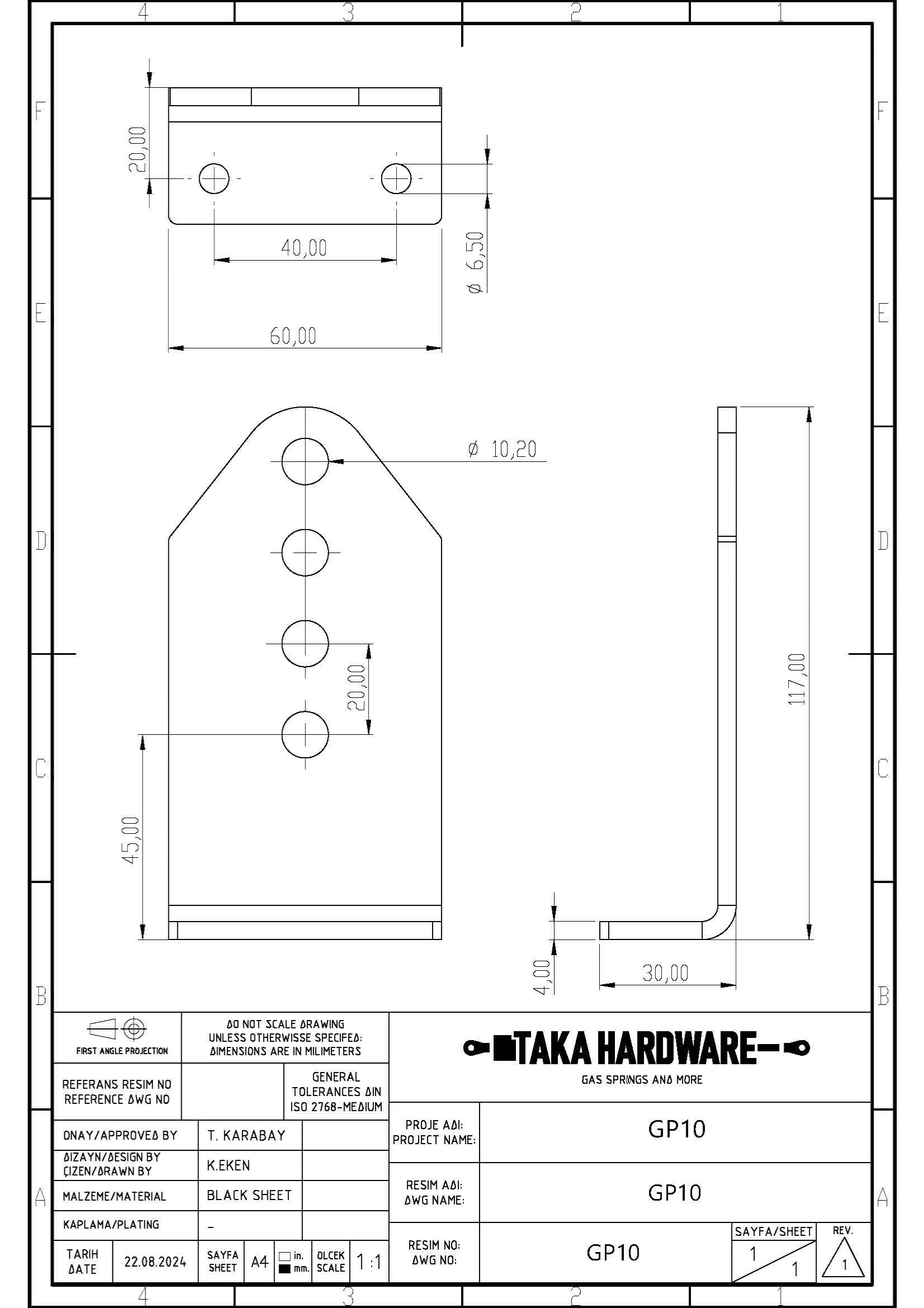 SpringFixUk heavy duty hydraulic gate closer arm with M10 fittings, black steel, soft close for swing gates.