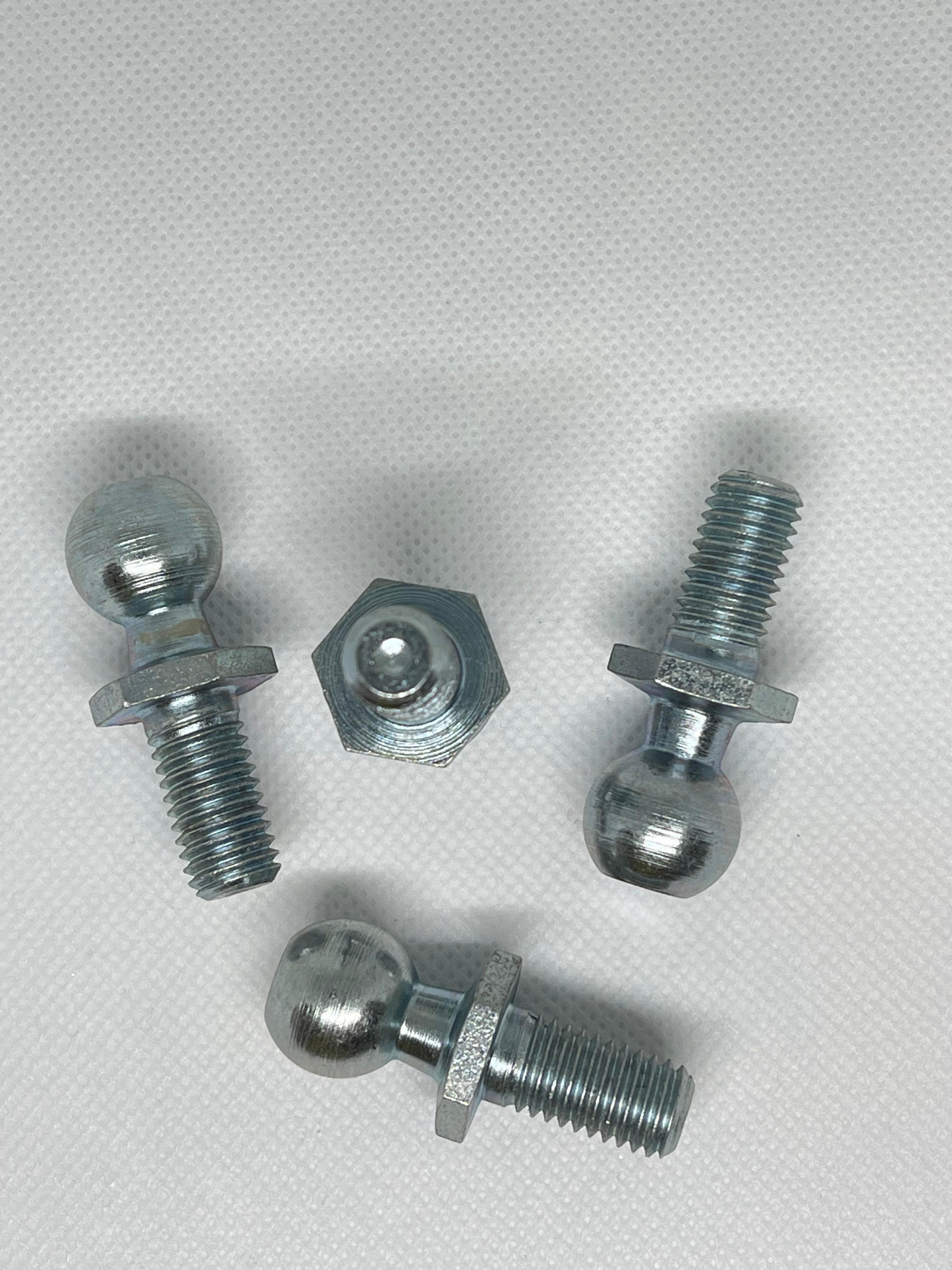 SpringFixUk M10 zinc plated steel ball stud bolts with 16mm ball for gas struts.