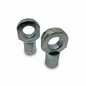 SpringFixUk pair of M6 female thread zinc-plated steel gas strut eye end fittings with 8mm hole.