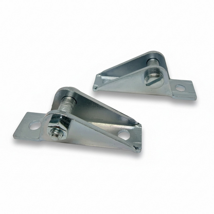 SpringFixUk pair of zinc-plated steel M6 pin bolt side mount gas strut pivot hinge brackets.