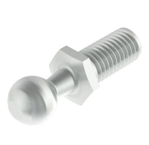 SpringFixUk M8 zinc plated steel ball stud bolt with 13mm ball for gas strut mounts. Pack of 2.