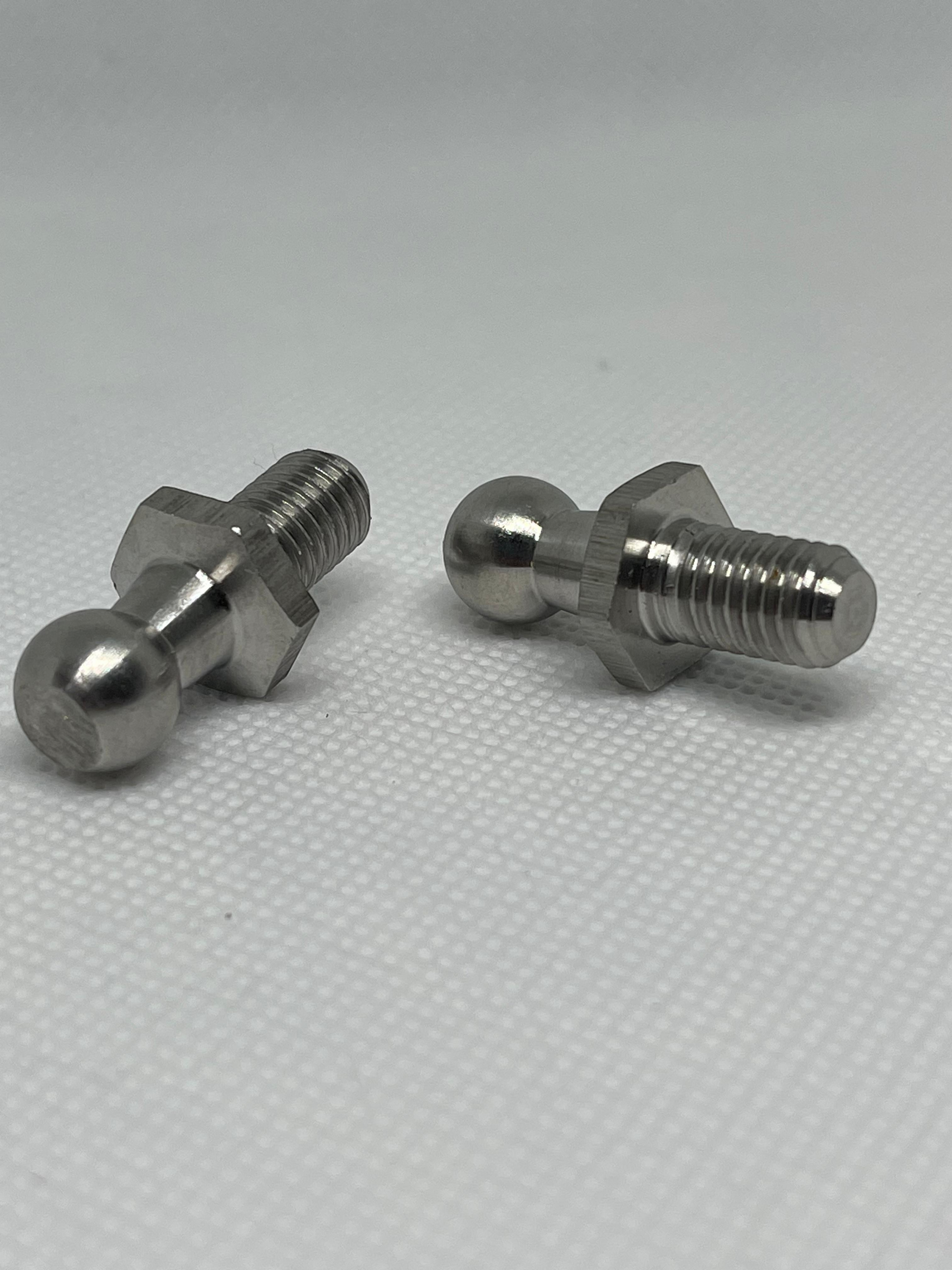 SpringFixUk M8 stainless steel gas strut ball stud bolts with 10mm ball, pack of 2.