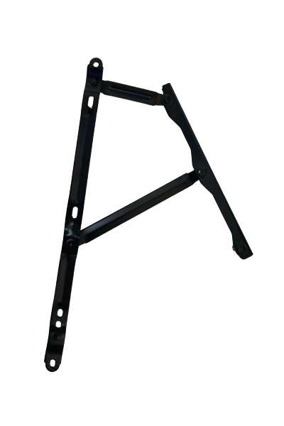 SpringFixUk black steel ottoman bed lift mechanism with 360mm 750N gas struts and 8mm eye ends