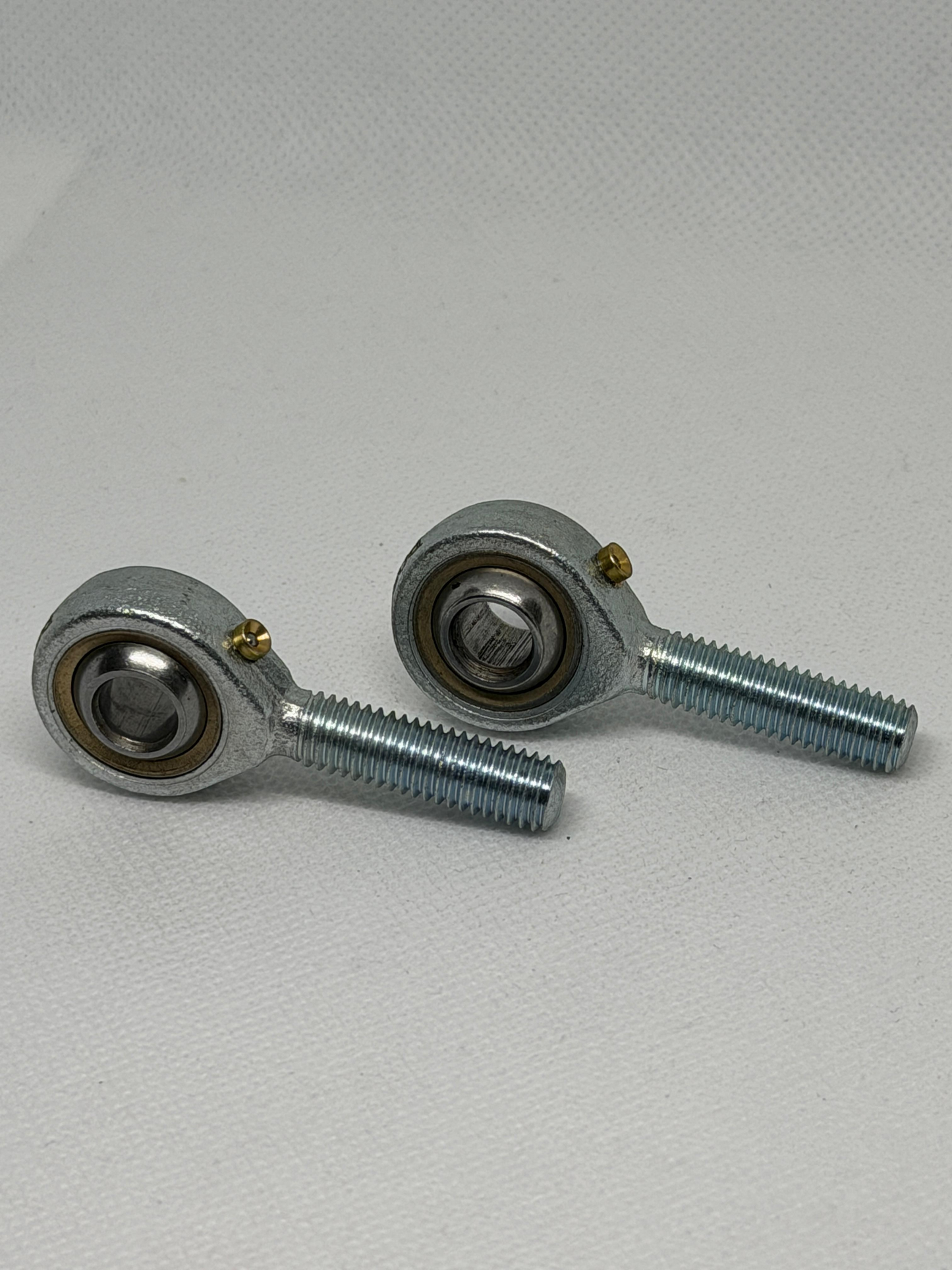 SpringFixUK pair of POS8 M8 male rod end bearings with 8mm bore and right-hand thread, made of steel.