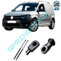 SpringFixUk pair of black tailgate gas struts for VW Caddy (2005+), 720mm length, 870N force.