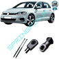 SpringFixUk pair of black tailgate gas struts for VW Golf V (2003-2008), OEM 1K6827550D, 535N, 440mm.
