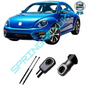 SpringFixUk pair of black metal tailgate gas struts for VW New Beetle, 330N, 600mm length.